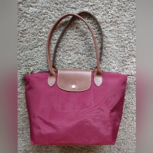 Longchamp Pliage Burgundy Tote Bag NWOT